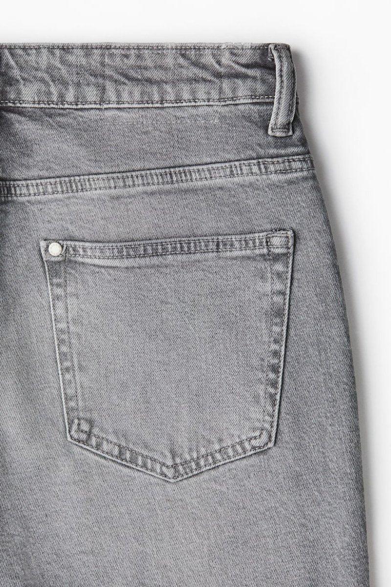ORIGINAL H&M light Grey Regular Tapered Jeans Stretchable Jeans DLS21
