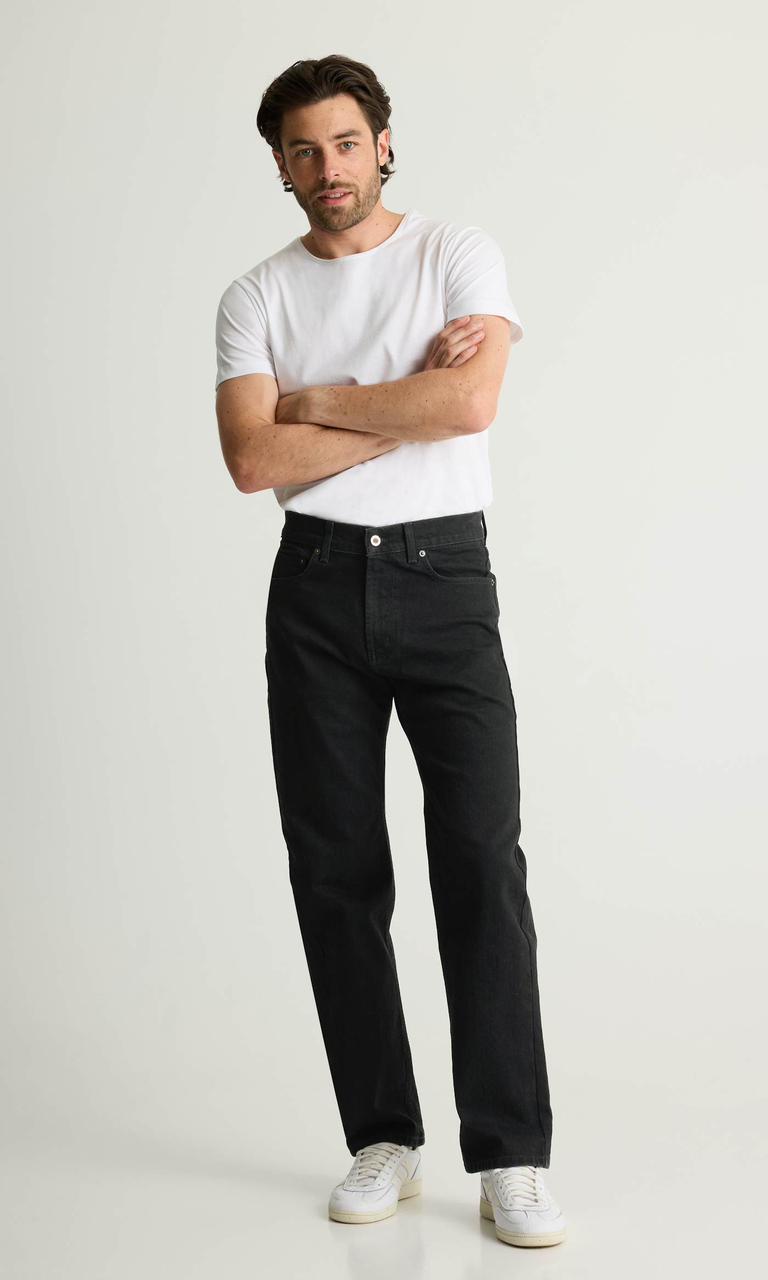 ORIGINAL Black Mens Relaxed fit Jeans Stretchable DLS06