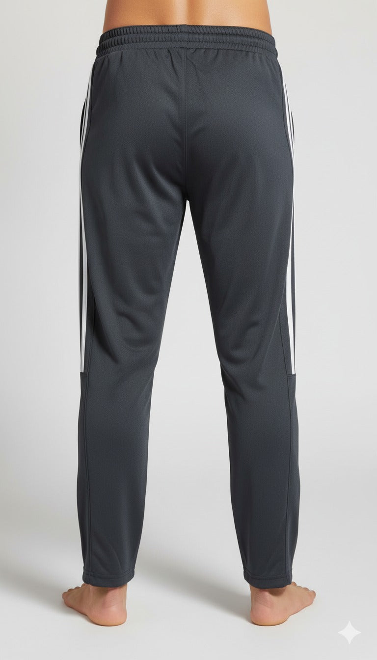 Adidas Dark Grey Dry-Fit Trousers
