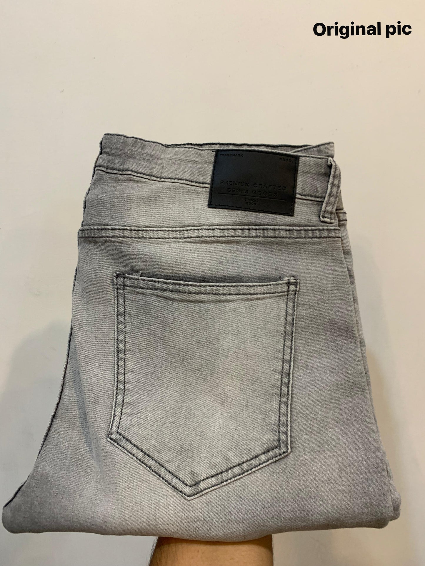 ORIGINAL MAX light grey Slim Fit Stretchable Jeans DLS03