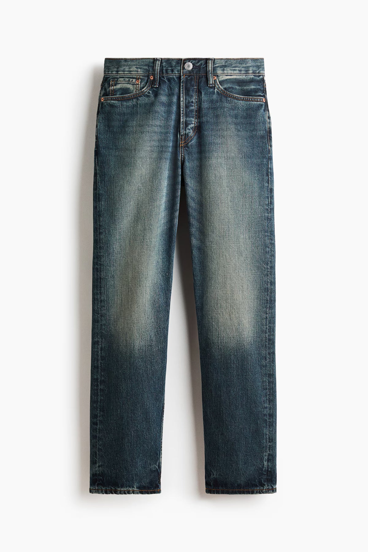 ORIGINAL H&M GREENISH REGULAR FIT JEANS DLS42