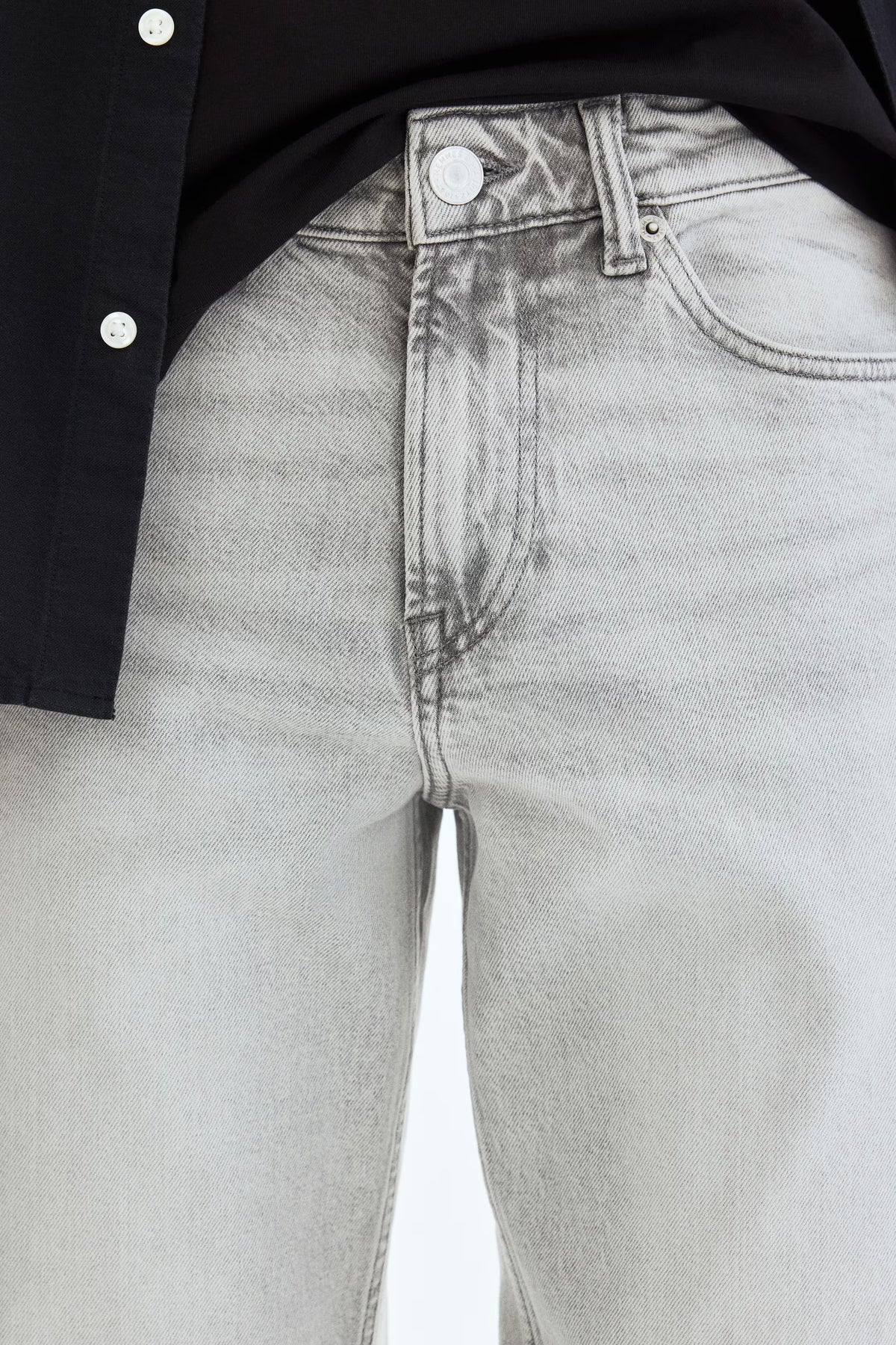 ORIGINAL H&M LIGHT GREY JEANS  fabric Jeans DLS40