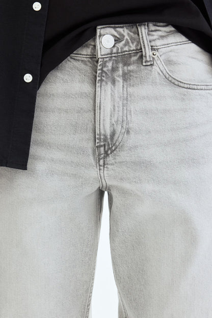 ORIGINAL H&M LIGHT GREY JEANS  fabric Jeans DLS40