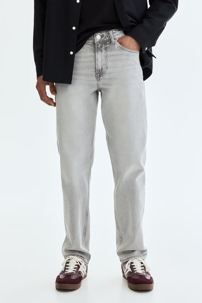 ORIGINAL H&M LIGHT GREY JEANS  fabric Jeans DLS40