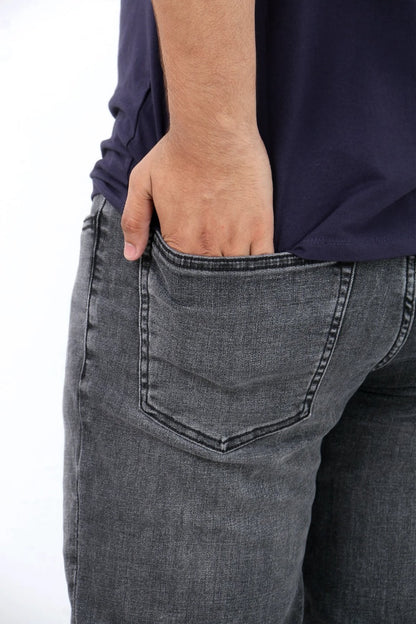 ORIGINAL dark grey Slim Fit Stretchable/soft fabric Jeans DLS04