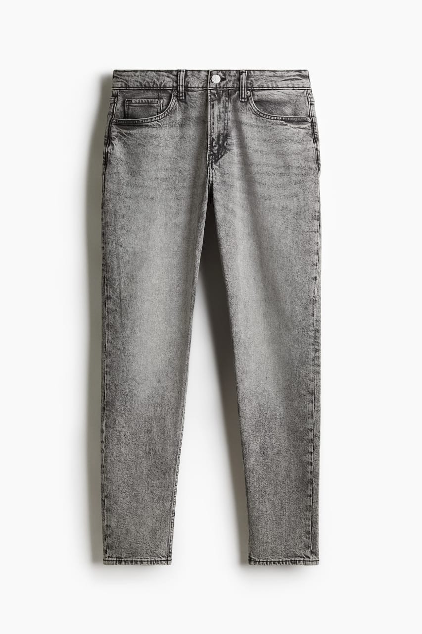 ORIGINAL Grey Regular Tapered Jeans Stretchable Jeans DLS08