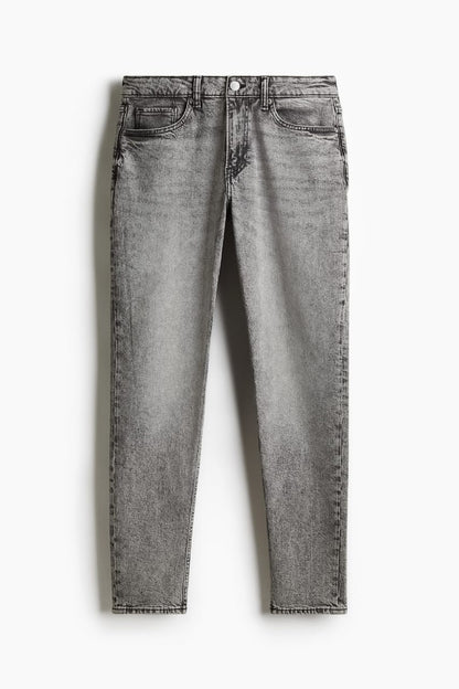 ORIGINAL Grey Regular Tapered Jeans Stretchable Jeans DLS08