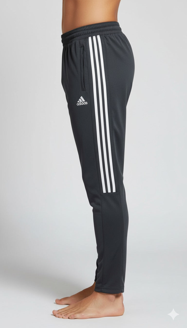 Adidas Dark Grey Dry-Fit Trousers
