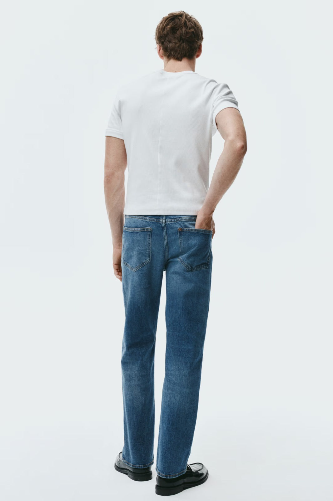 ORIGINAL H&M BLUE REULAR FIT JEANS Stretchable fabric Jeans DLS35