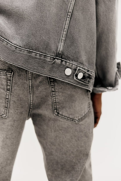 ORIGINAL Grey Regular Tapered Jeans Stretchable Jeans DLS08