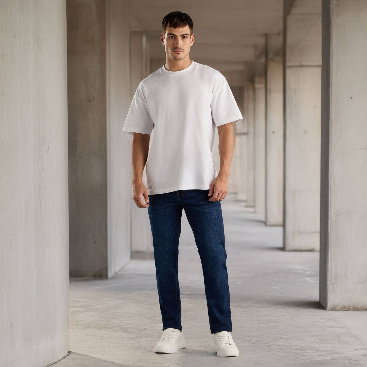 ORIGINAL Dark Rinse Wash Slim Fit Stretchable DLS13