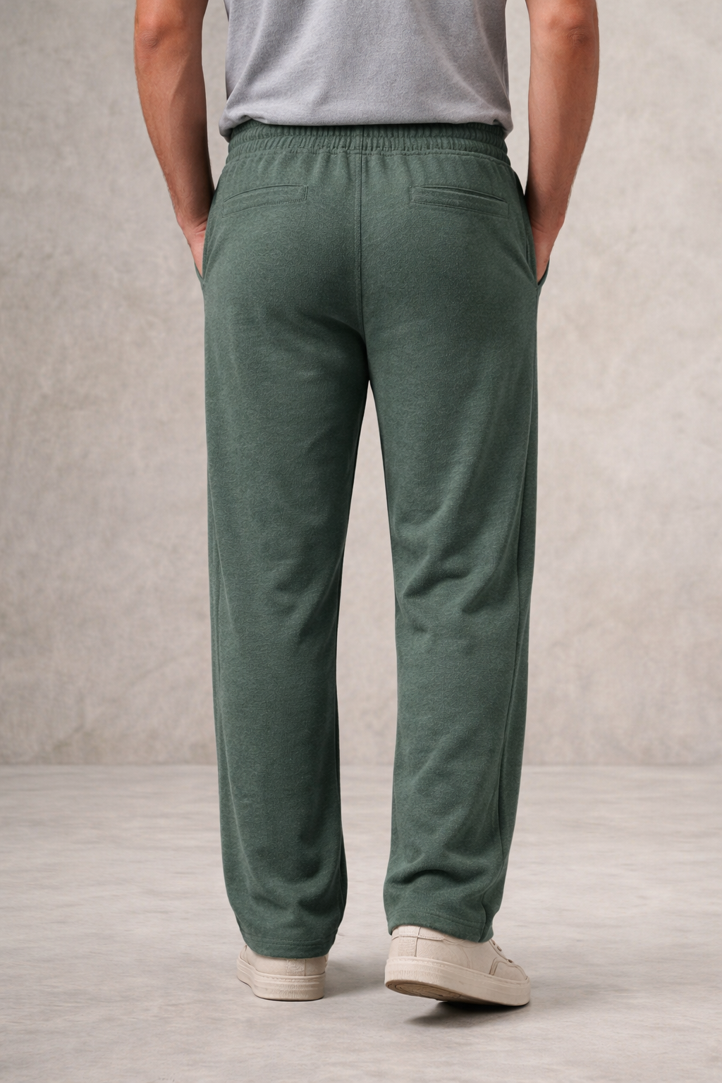 Men’s Premium Relaxed-Fit Baggy mid Green trouser