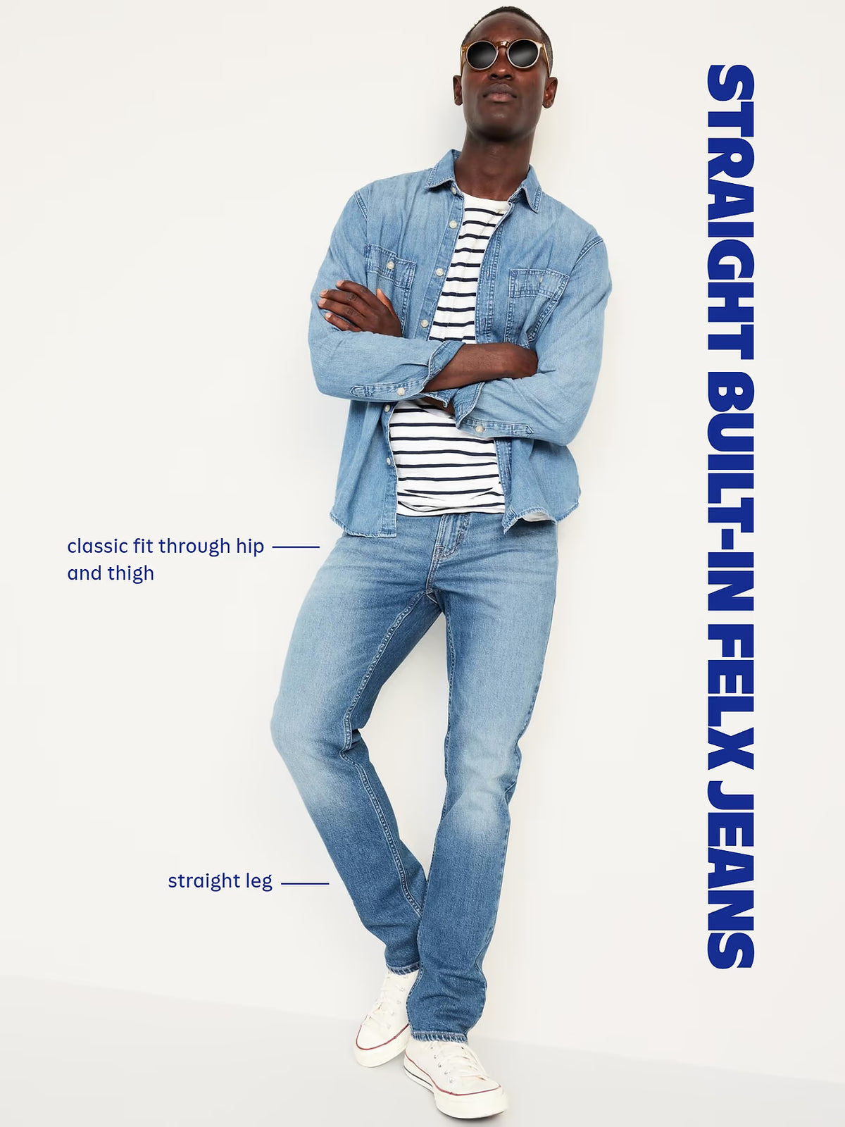 ORIGINAL OLD NAVY STRIGHT FIT JEANS DLS046