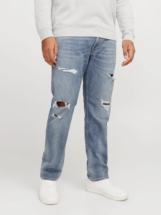 ORIGINAL BLUE TAPERED FIT Stretch Jeans DLS05