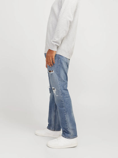 ORIGINAL BLUE TAPERED FIT Stretch Jeans DLS05