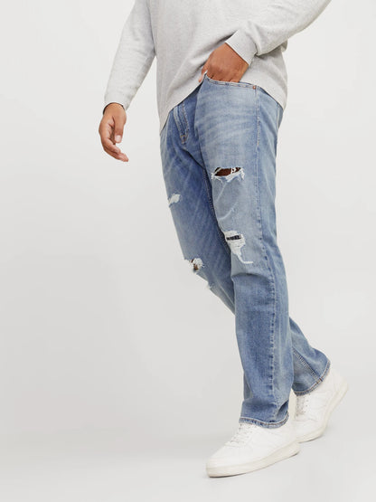 ORIGINAL BLUE TAPERED FIT Stretch Jeans DLS05